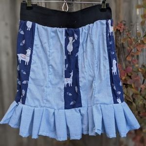 Cute plus size skirt with ruffled hem